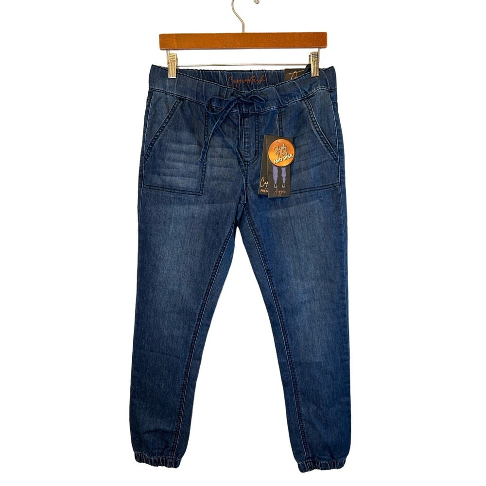 NWT Copperfish Women’s Denim Jogger Mid-rise Shapely Curvy Stretch Size 6